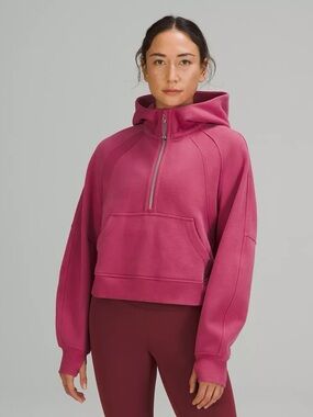 Lululemon Scuba Half Zip Pink Lychee